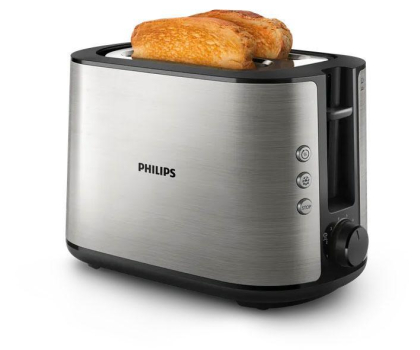 Toster PHILIPS Viva HD2650/90 Basic Fuji, metal/czarny